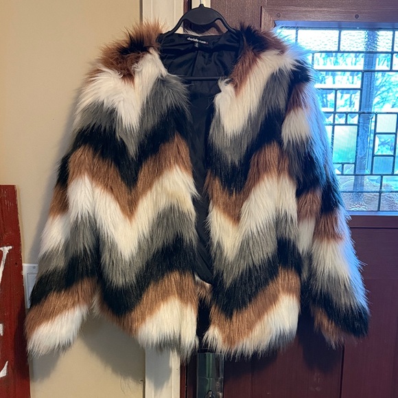 Charlotte Russe Jackets & Blazers - Charlotte Russe Black Faux Fur Jacket